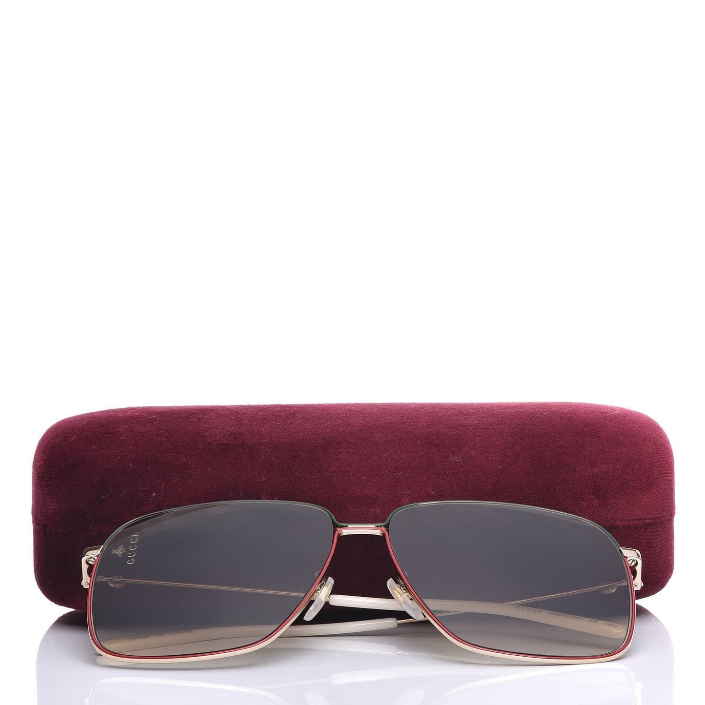 Rectangular Frame Interlocking G Sunglasses GG0394S Brown