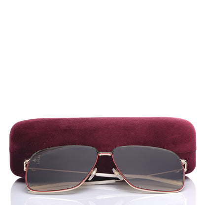 Gucci Rectangular Frame Interlocking G Sunglasses GG0394S Brown 8 of 8