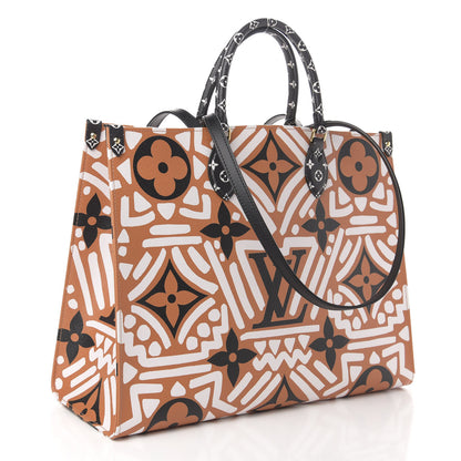 Louis Vuitton Monogram Giant Crafty Onthego GM Crème Caramel 4 of 12