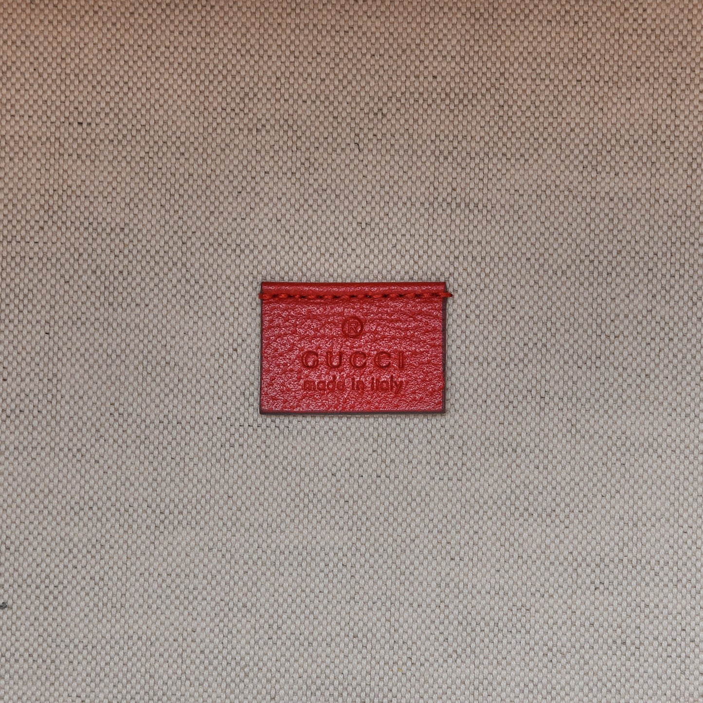 GG Supreme Monogram Apple Dollar Calfskin Large Retro Interlocking G Tote Bag Beige Ebony Multicolor Lobster Red