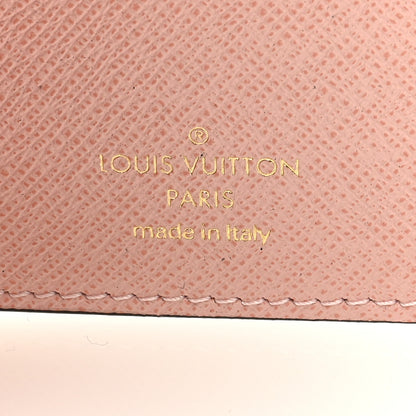 Louis Vuitton Damier Ebene Victorine Wallet Rose Ballerine 6 of 6