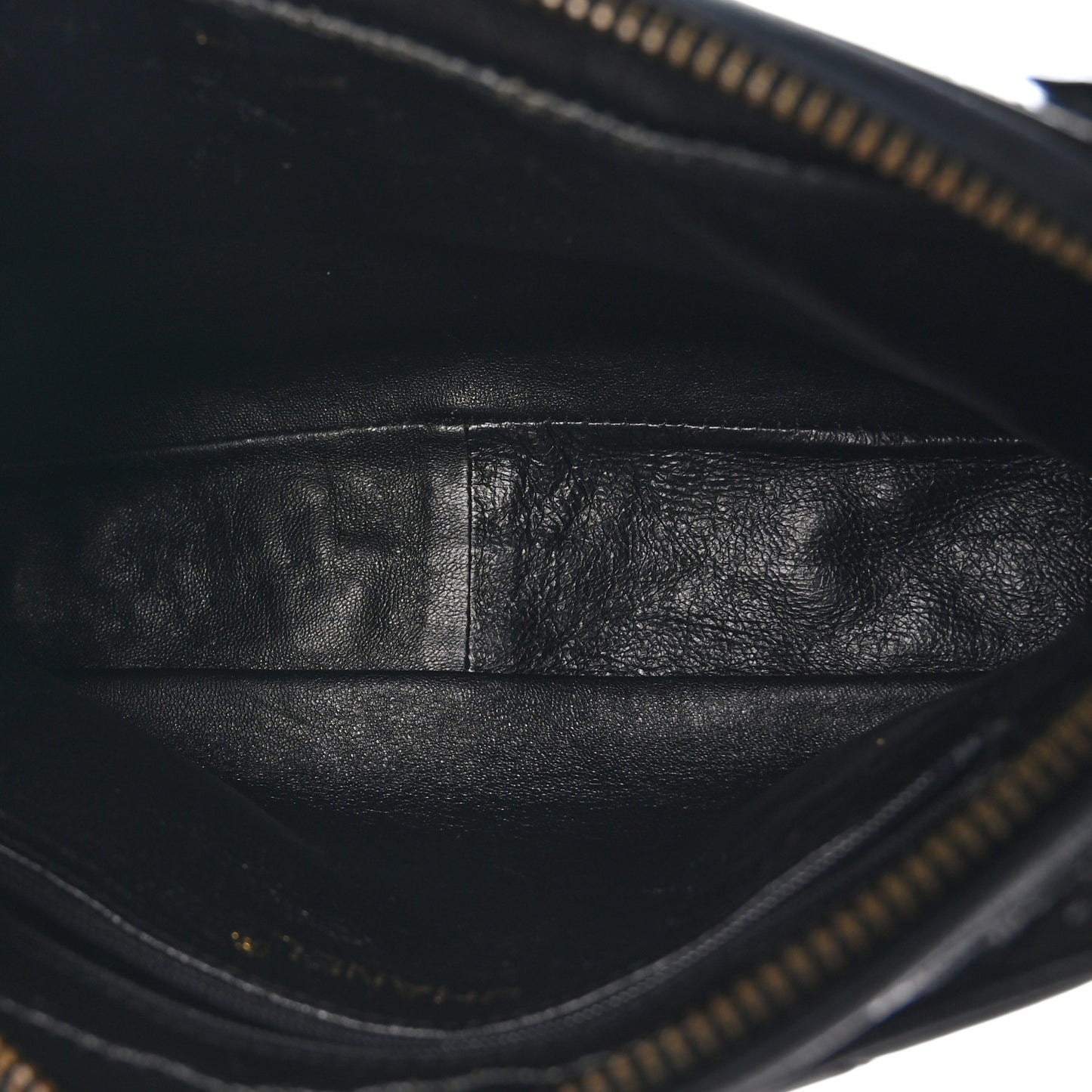 Patent Quilted Tassel Camera Case Black