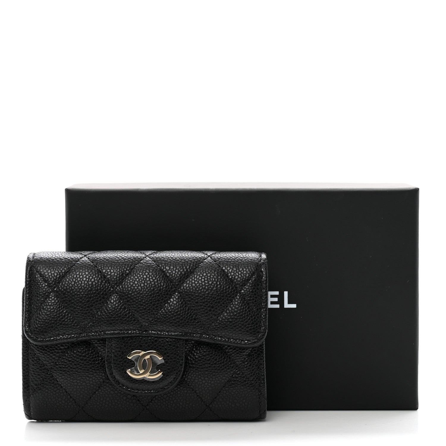 Chanel Caviar Quilted Classic 4 Key Holder Wallet Black 9 of 9