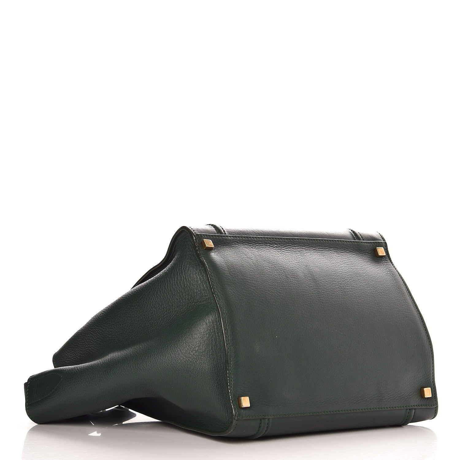 Celine Supple Calfskin Medium Phantom Luggage Bottle Green 4 of 12