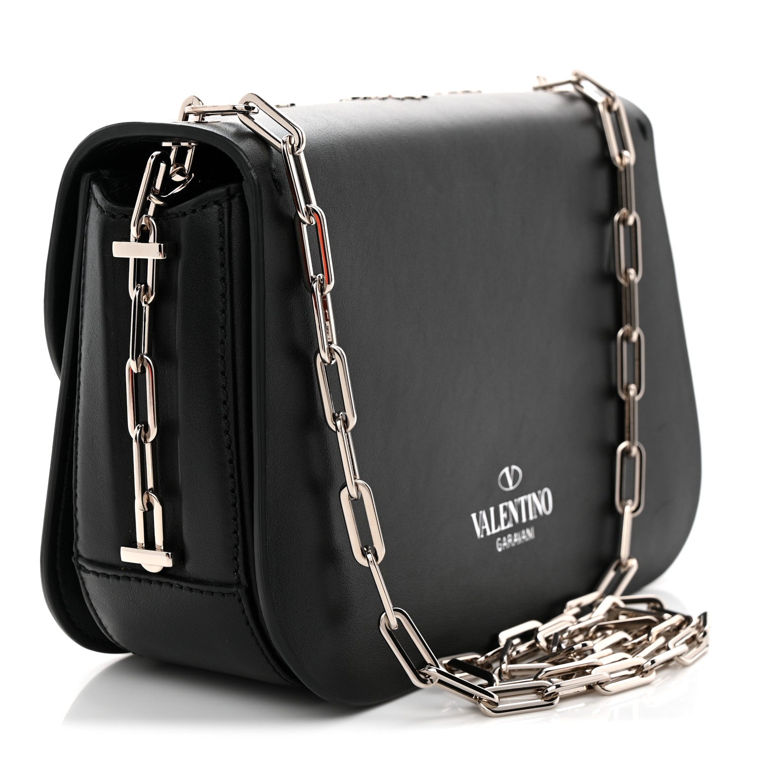 Valentino Garavani Vitello Loveblade Embellished Chain Flap Bag