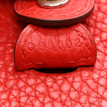 Hermes Taurillon Clemence Evelyne TPM Rouge Casaque 7 of 12