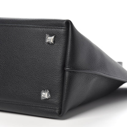 MCM Grained Calfskin Medium Yris Shopper Tote Black 7 of 7