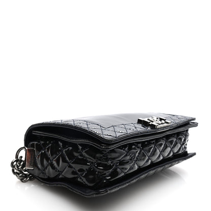 Chanel Patent New Medium Boy Reverso Flap Black 4 of 10