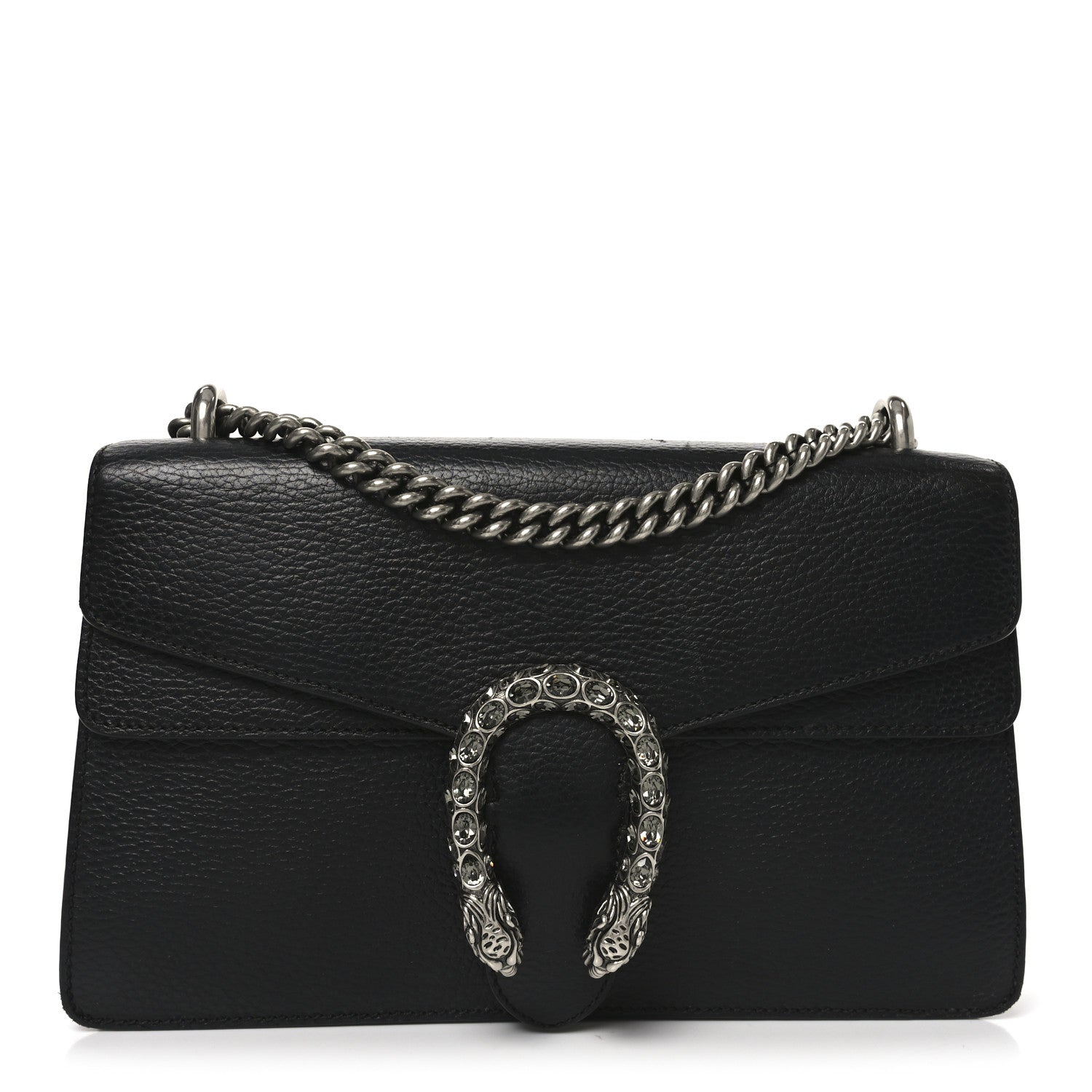 Gucci Pebbled Calfskin Small Dionysus Shoulder Bag Black 1 of 10