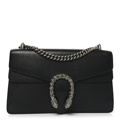Gucci Pebbled Calfskin Small Dionysus Shoulder Bag Black 1 of 10