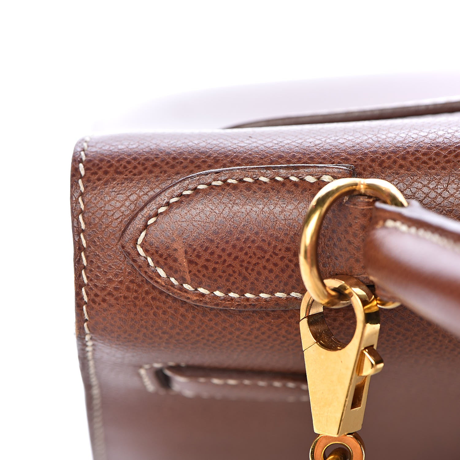 Hermes Veau Grain Lisse Kelly Sellier 28 Noisette 30 of 40