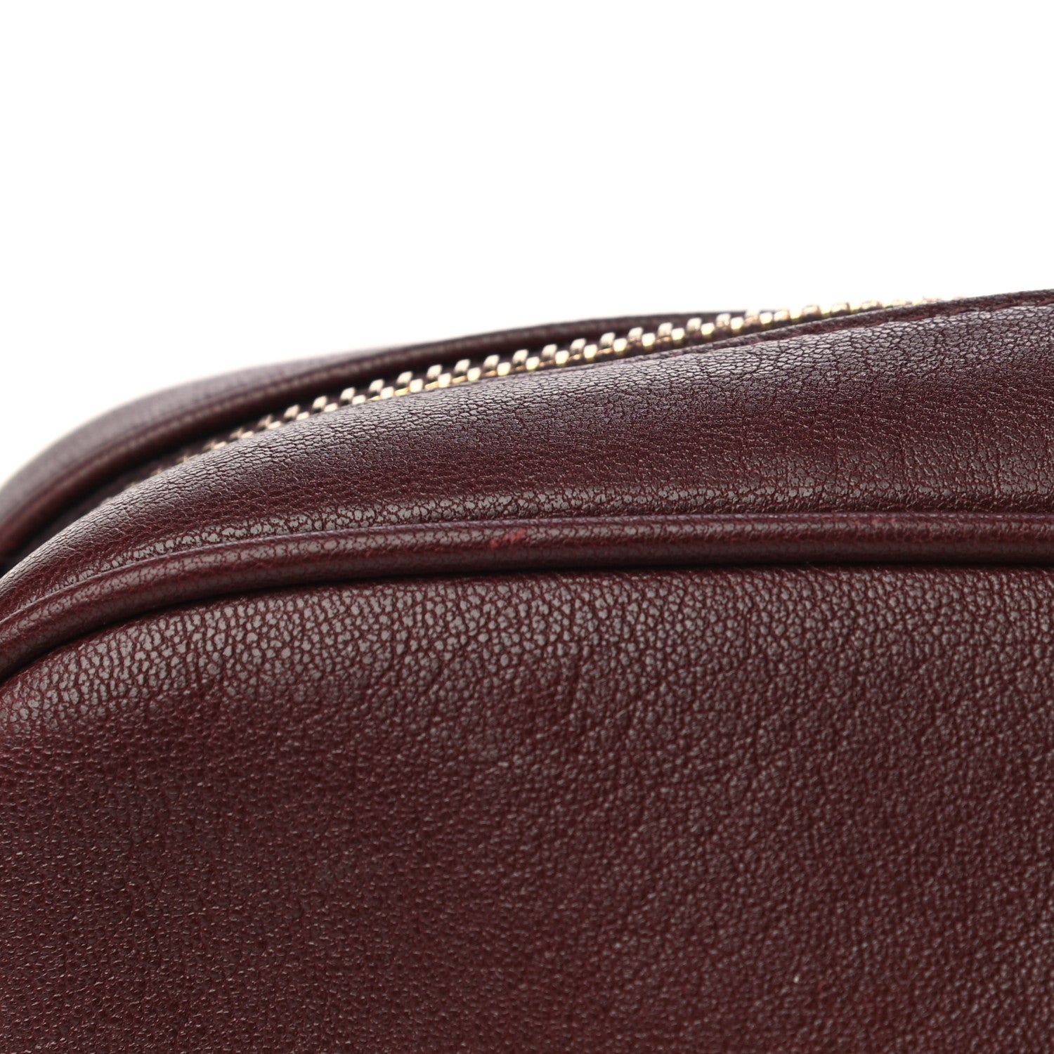 Saint Laurent Lambskin Monogram Lou Camera Bag Burgundy 10 of 11