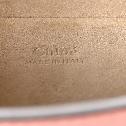 Chloe Calfskin Suede Small Nile Bracelet Bag Washed Pink 6 of 10