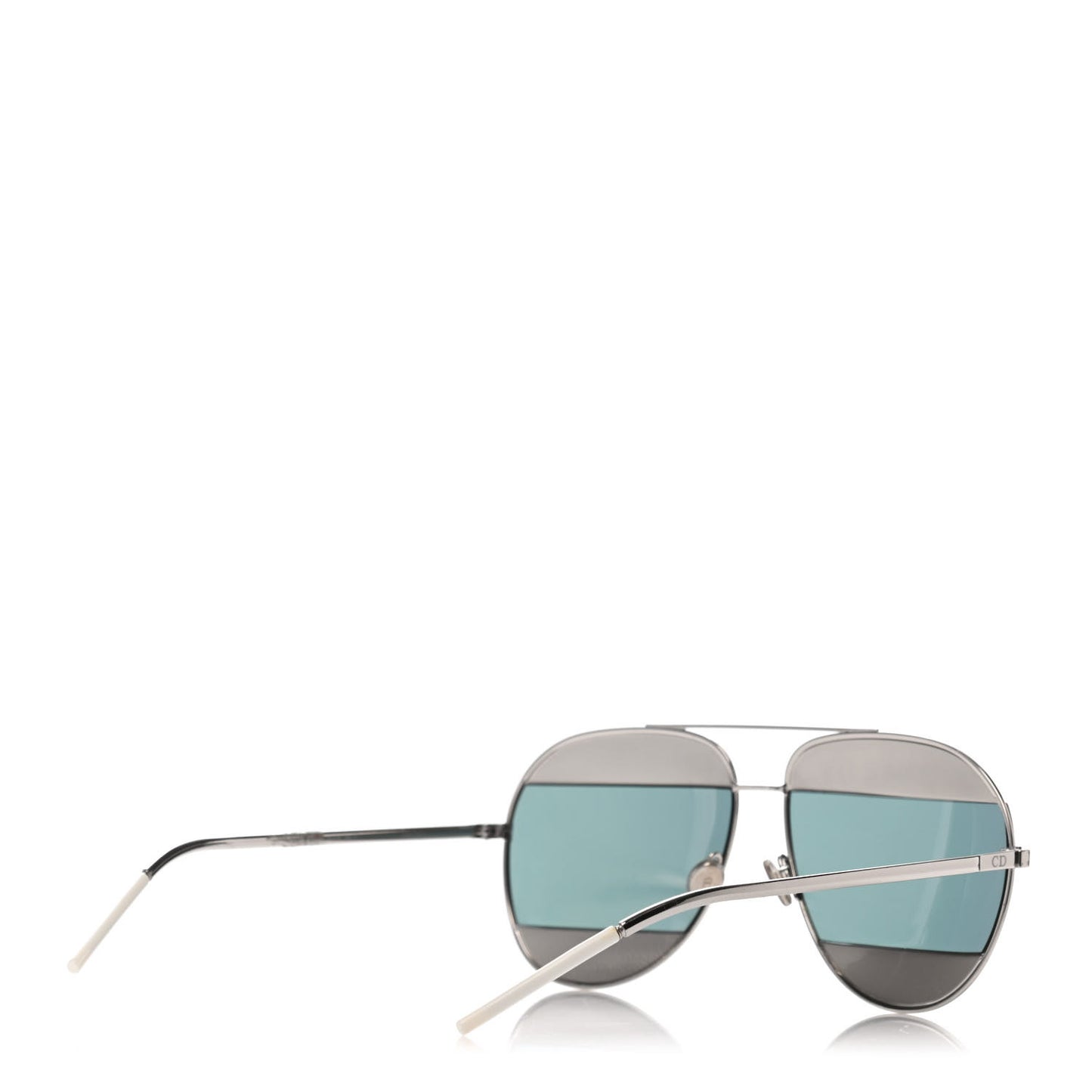 Split 1 Aviator Sunglasses Gold Silver