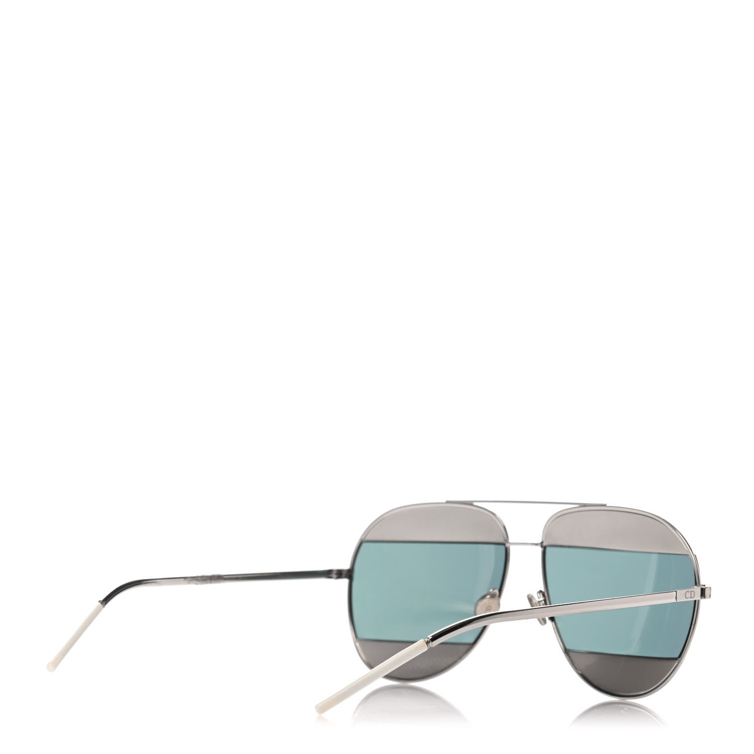 Christian Dior Split 1 Aviator Sunglasses Gold Silver 4 of 4