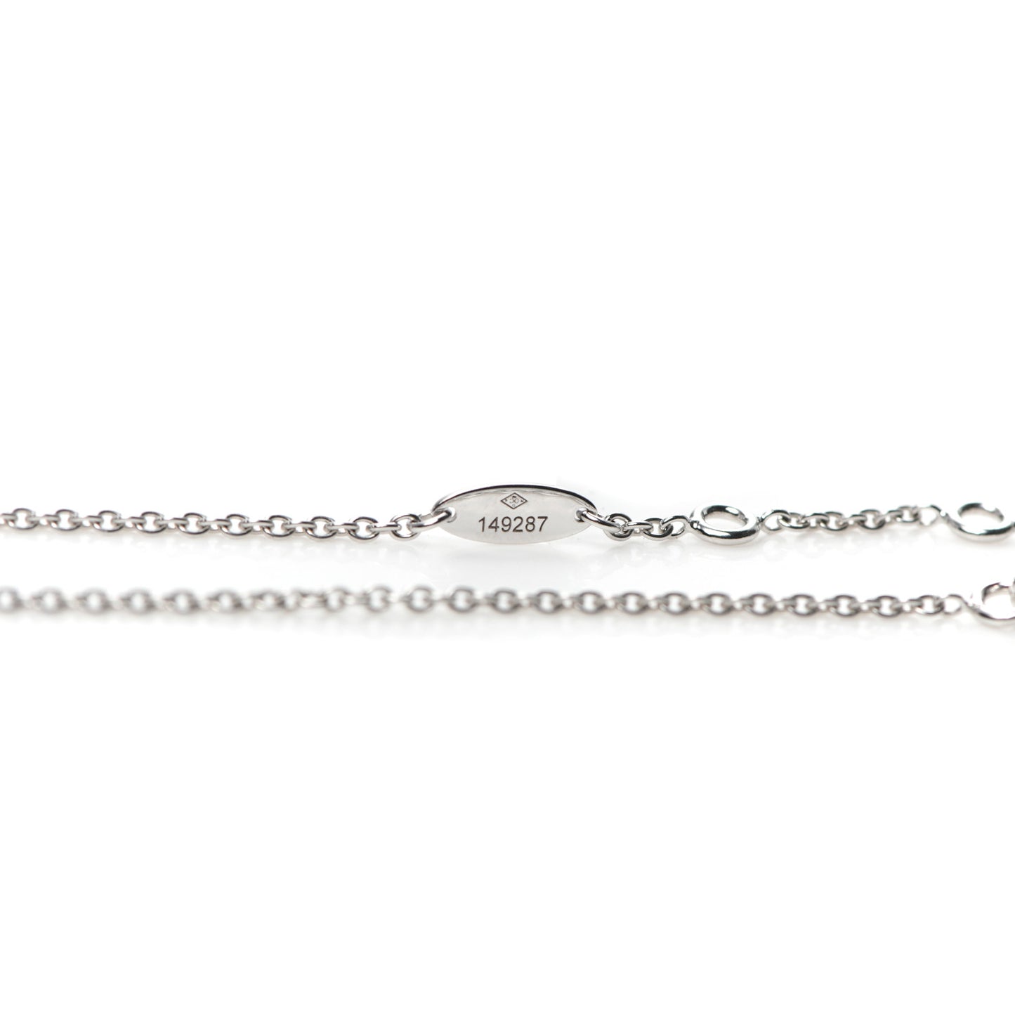 18K White Gold Diamond Enamel Rose Des Vents Bracelet Pink