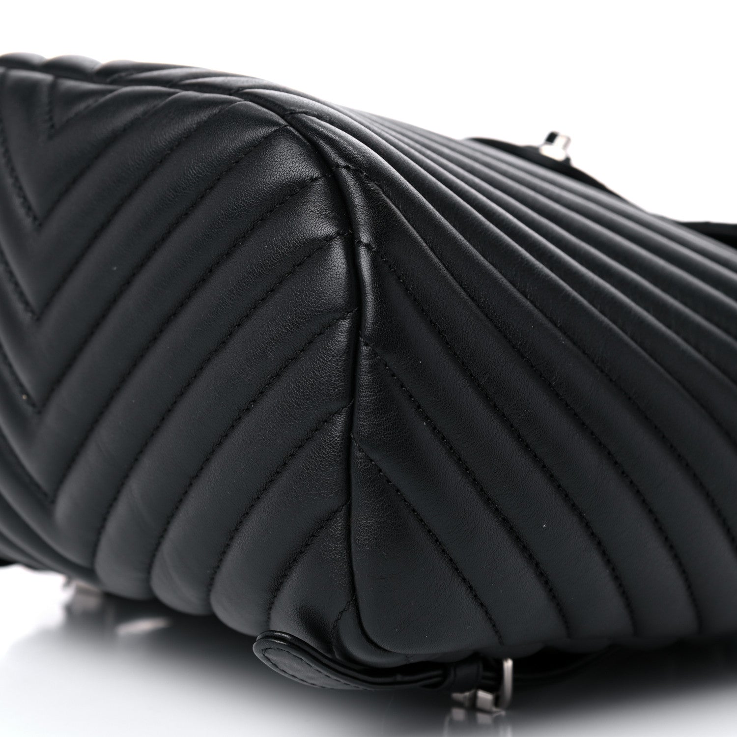 Chanel Calfskin Chevron Quilted Small Urban Spirit Backpack Black 8 of 13
