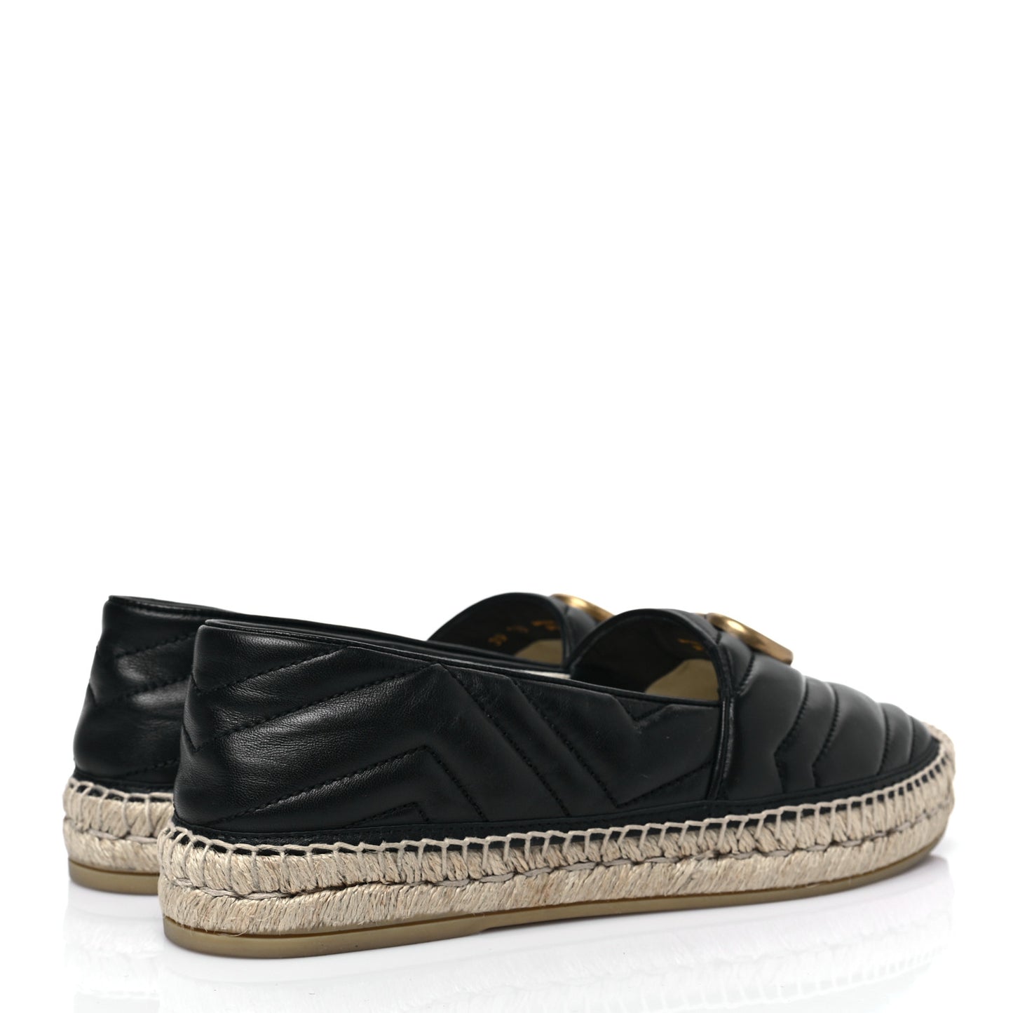 Nappa Matelasse GG Marmont Espadrilles 39 Black