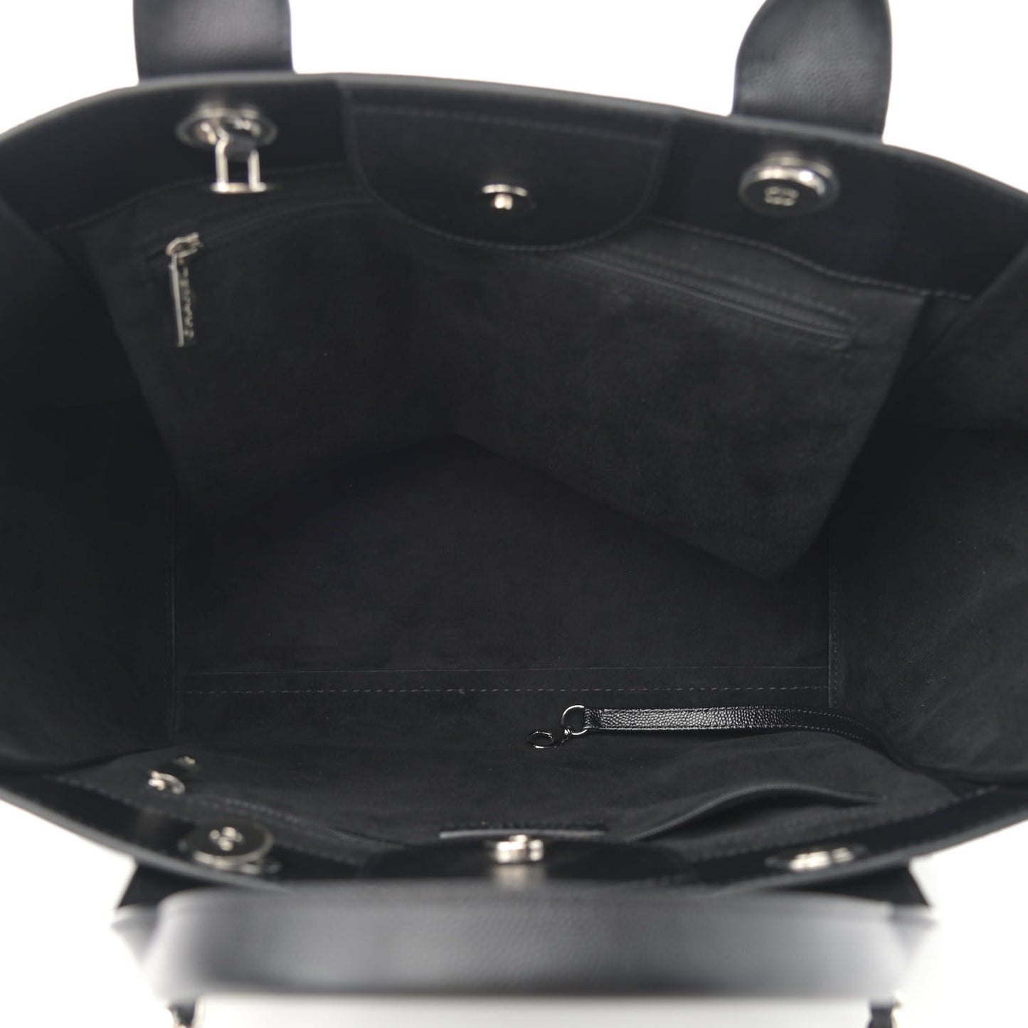 Caviar Small Studded Deauville Tote Black