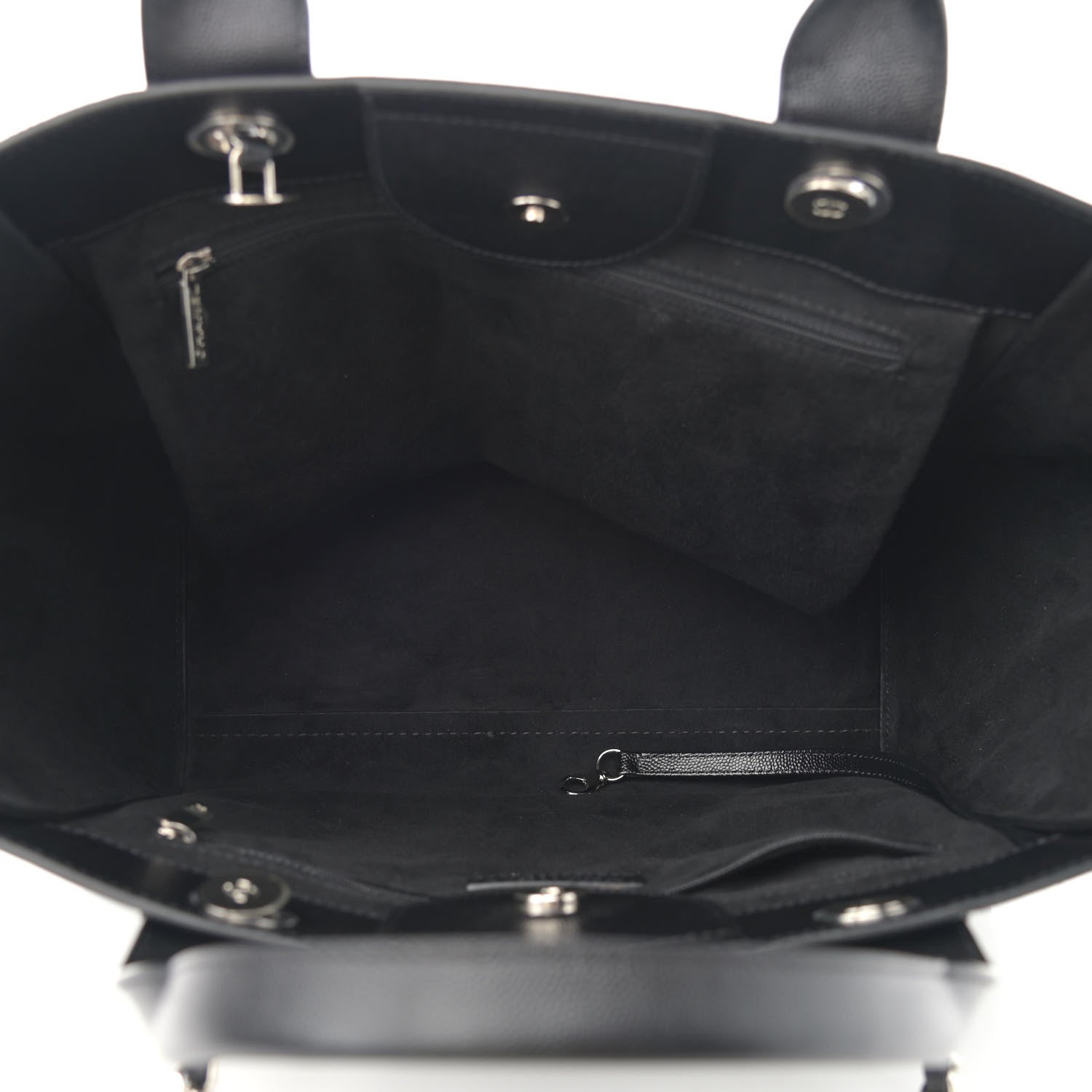Chanel Caviar Small Studded Deauville Tote Black 5 of 11