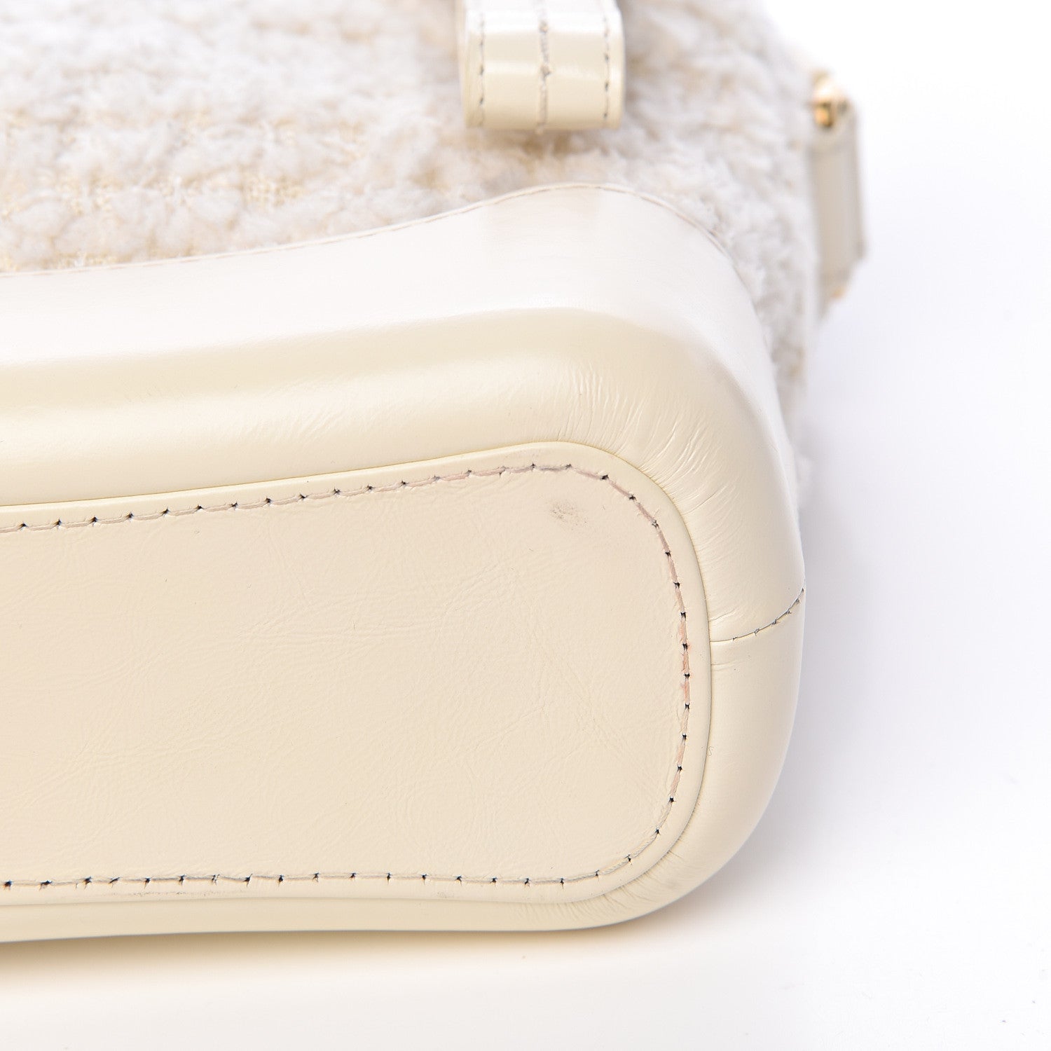 Chanel Tweed Calfskin Quilted Small Gabrielle Hobo Ivory 10 of 13