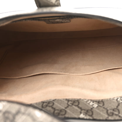 Gucci X BALENCIAGA GG Supreme Monogram Logo Print Medium Jackie 1961 Hobo Beige Ebony 5 of 10