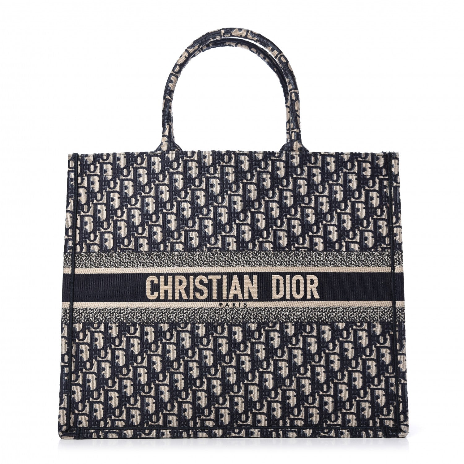 Christian Dior Oblique Book Tote Blue Multicolor 1 of 9