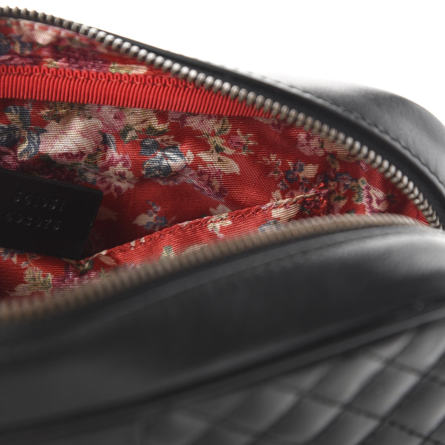 Calfskin Web Trapuntata Small GG Shoulder Bag Black