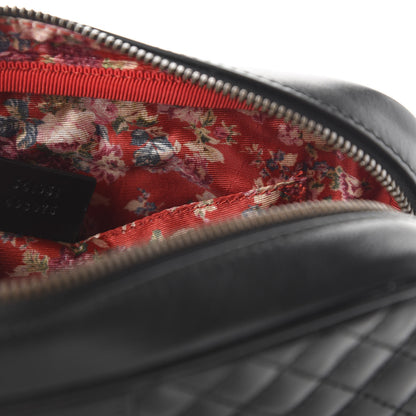 Gucci Calfskin Web Trapuntata Small GG Shoulder Bag Black 9 of 10