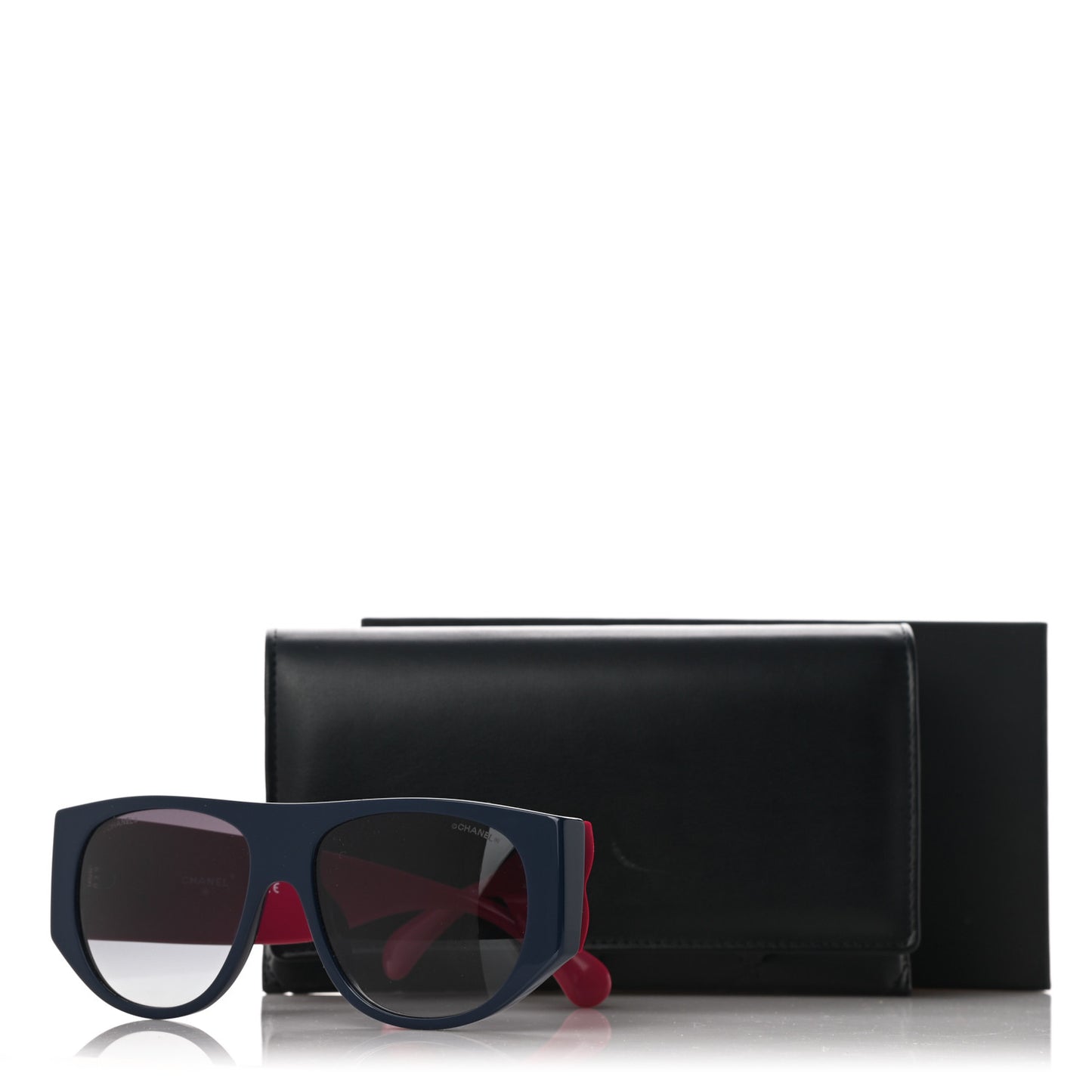 Acetate Quilted CC Pilot Sunglasses 71465 Pink Black