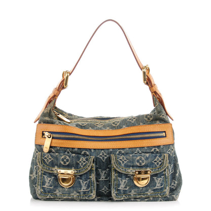 Louis Vuitton Monogram Denim Baggy PM Blue 1 of 9