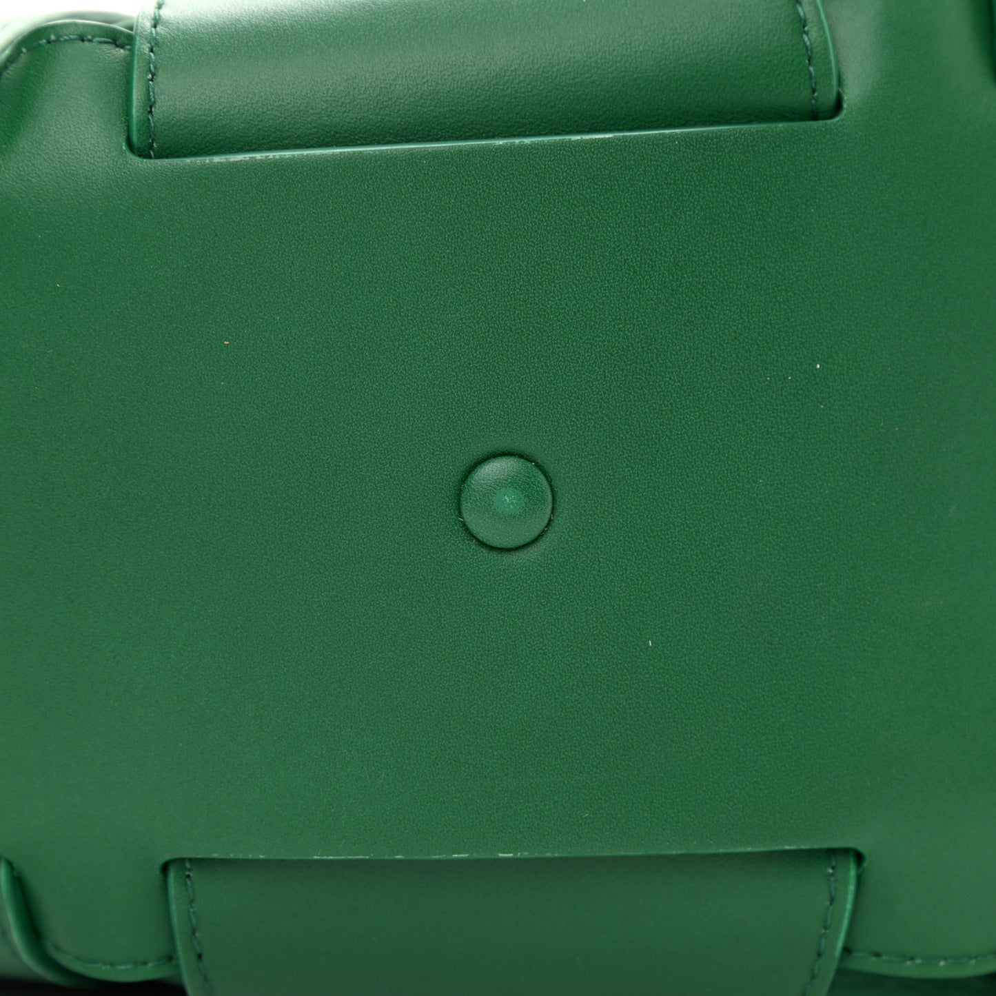 French Calfskin Shell Bag Racing Green