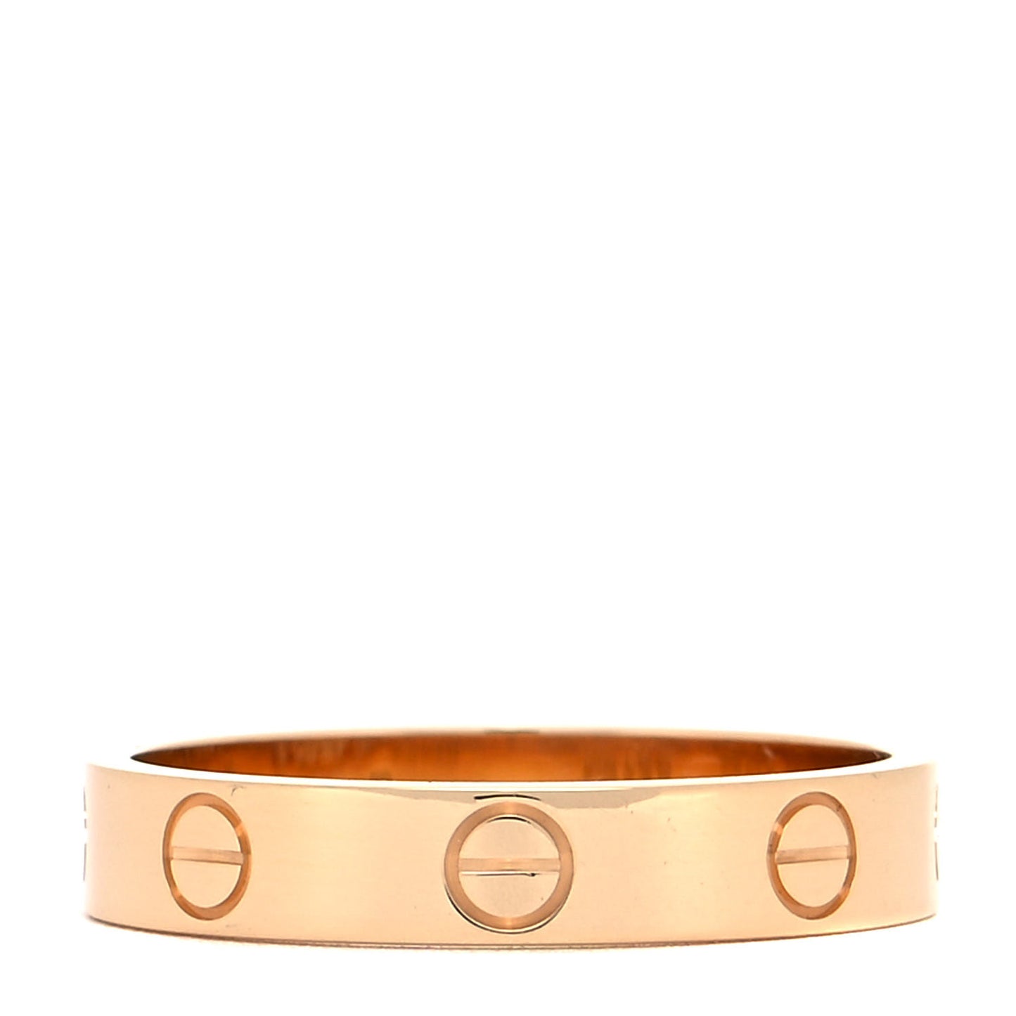 18K Yellow Gold 3.5mm LOVE Wedding Band Ring 54 6.75