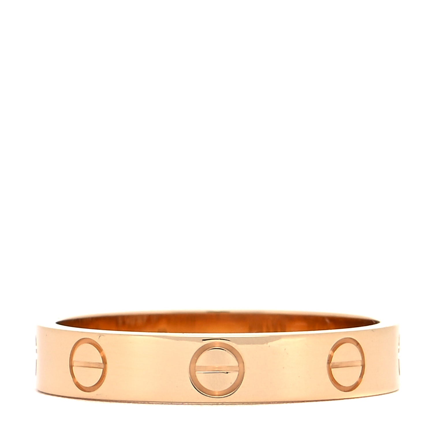 Cartier 18K Yellow Gold 3.5mm LOVE Wedding Band Ring 54 6.75 3 of 4