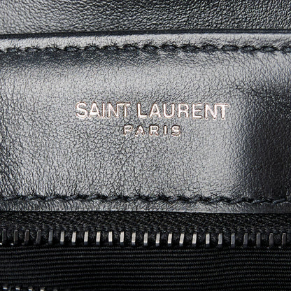 Saint Laurent Calfskin Y Quilted Monogram Monochrome Toy Loulou Crossbody Bag Black 6 of 12