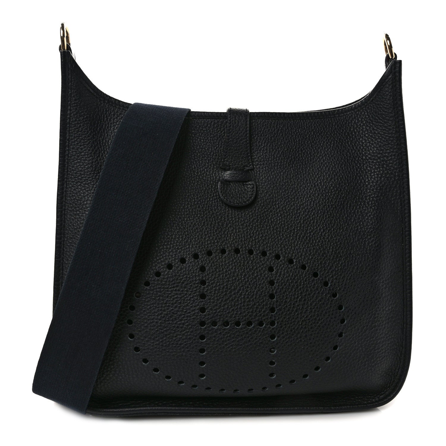 Hermes Taurillon Clemence Evelyne PM Black 1 of 9