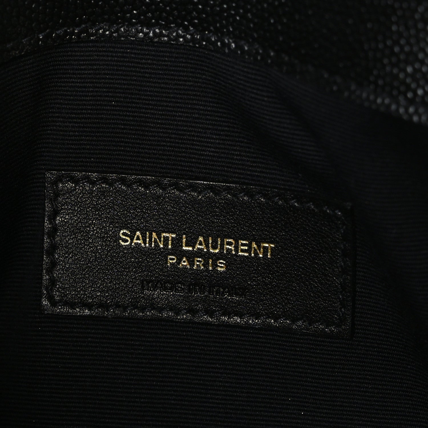 Saint Laurent Grain De Poudre Uptown Pouch Black 6 of 6