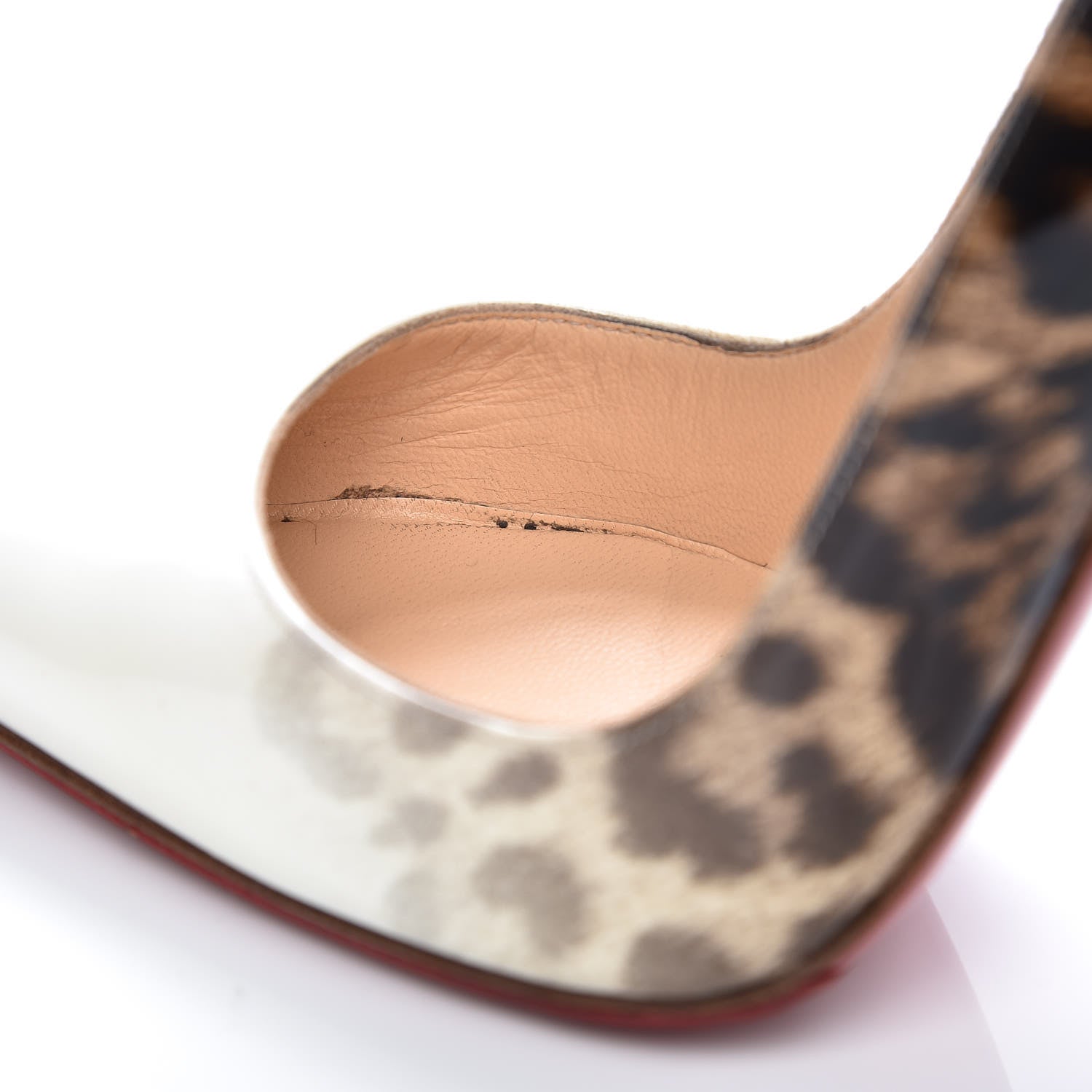 Christian Louboutin Patent Degrade Leopard So Kate 120 Pumps 38 White Leopard 8 of 11