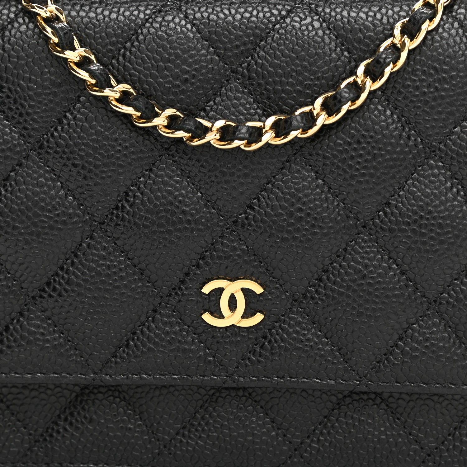 Chanel Caviar Quilted Wallet On Chain WOC Black 9 of 11