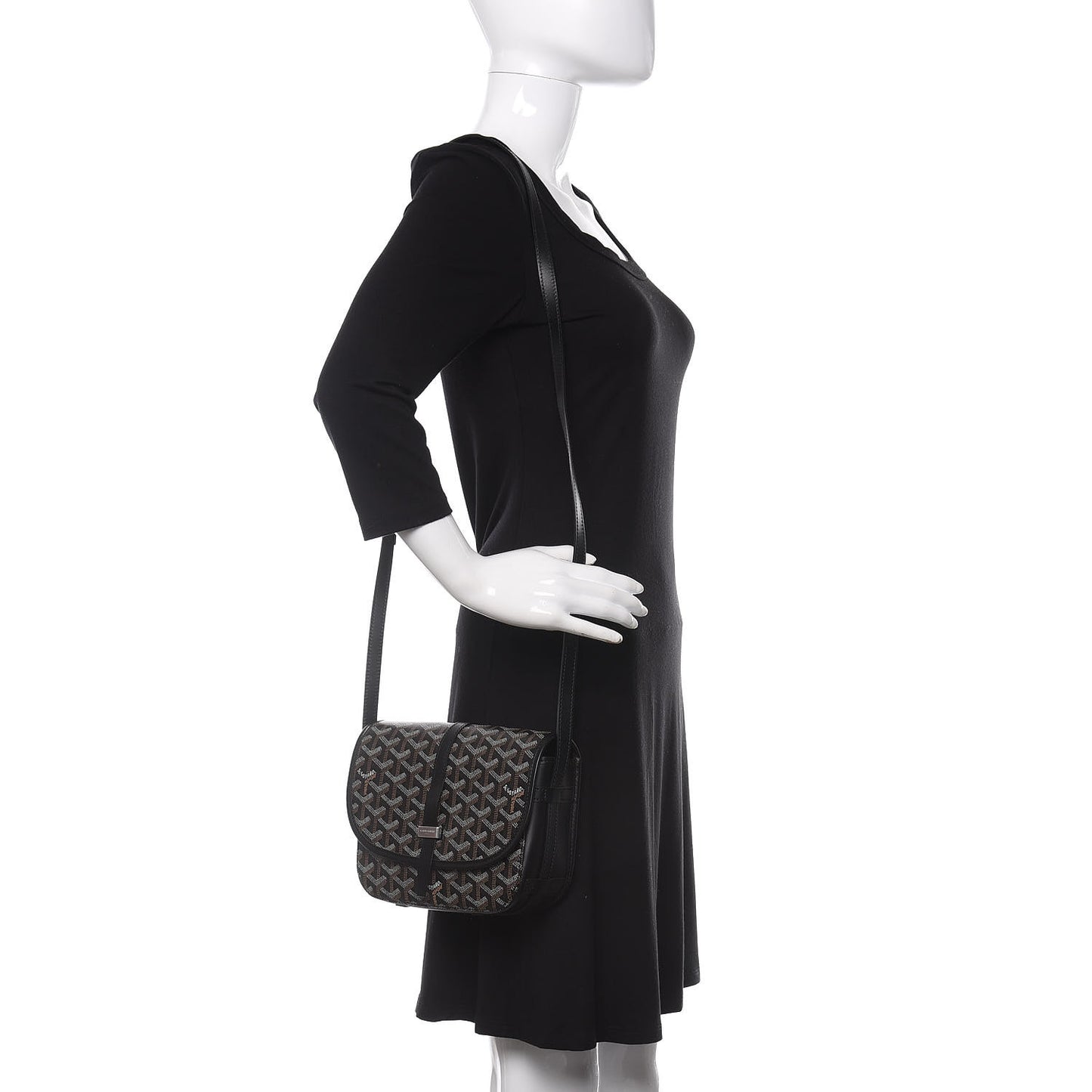 Goyardine Belvedere II PM Messenger Bag Black