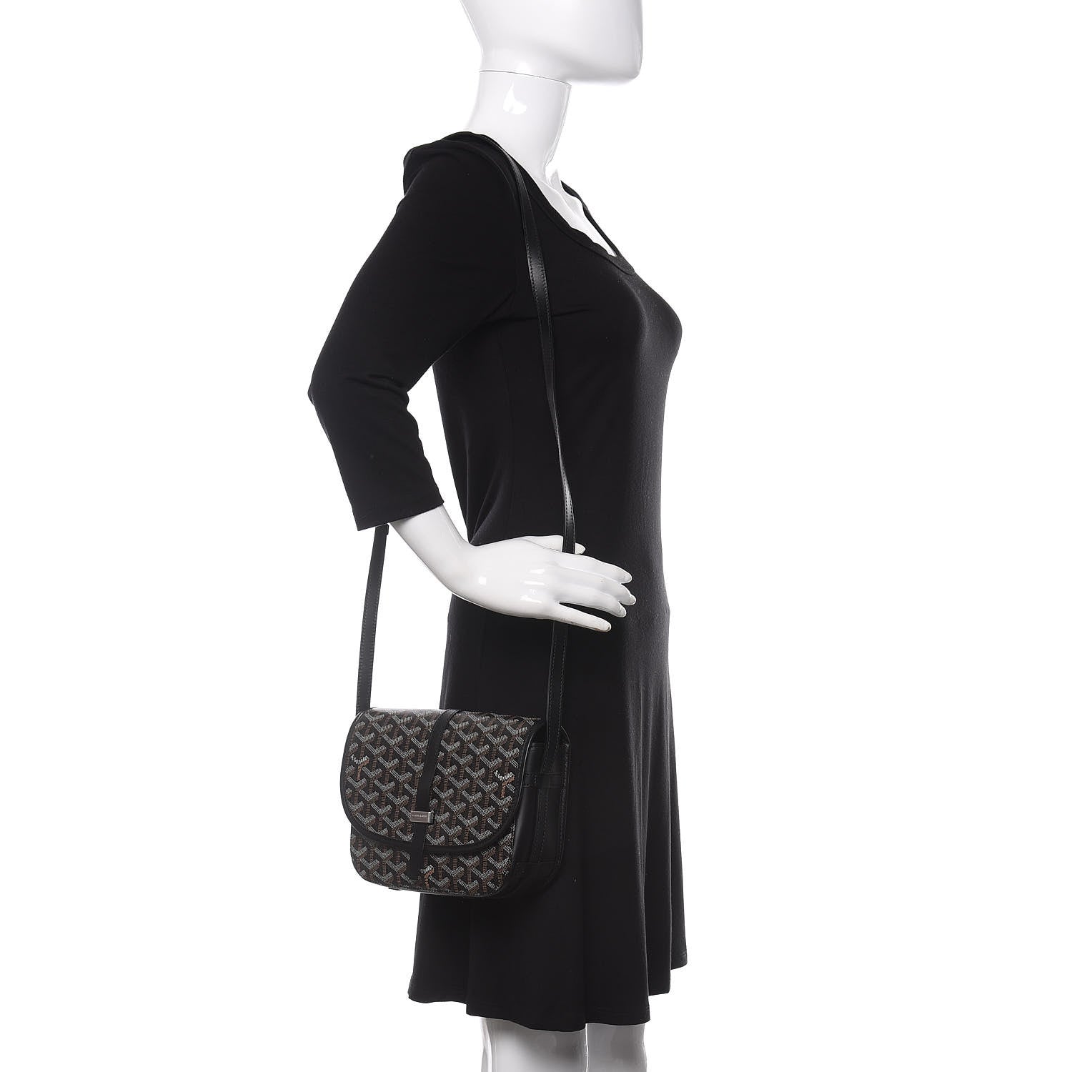 Goyard Goyardine Belvedere II PM Messenger Bag Black 2 of 9