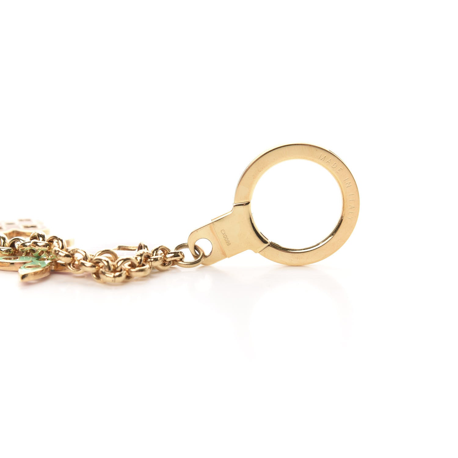Louis Vuitton Enamel Looping Key Chain Bag Charm Multicolor 4 of 5