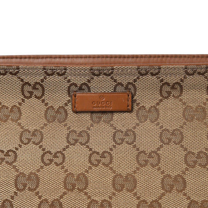 Gucci Monogram Large Flat Messenger Bag Brown 13 of 13