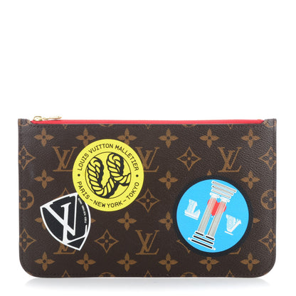 Louis Vuitton Monogram World Tour Neverfull MM GM Pochette 1 of 8