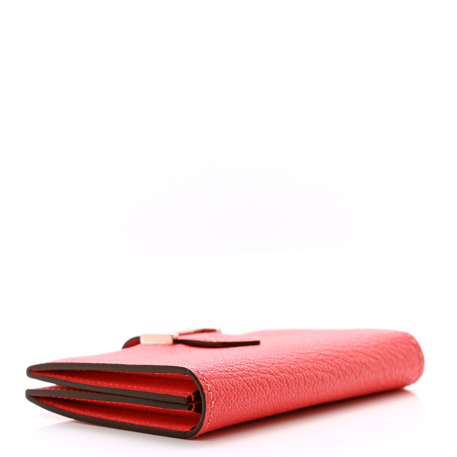 Hermes Chevre Mysore Bearn Card Holder Wallet Rose Texas 4 of 8