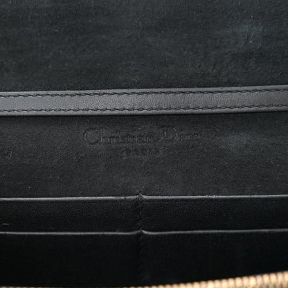 Christian Dior Lambskin Cannage Dioraddict Wallet on Chain Clutch Black 6 of 10