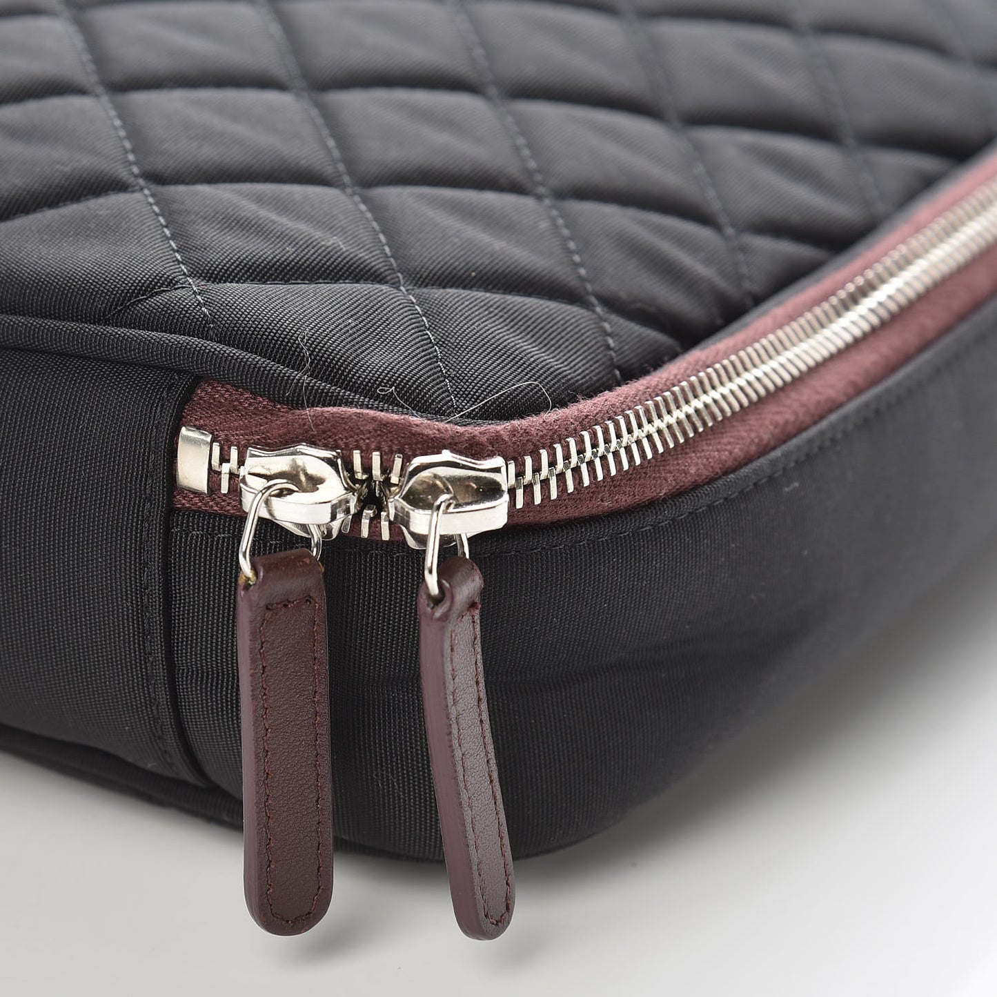 Nylon Quilted Laptop Case Black