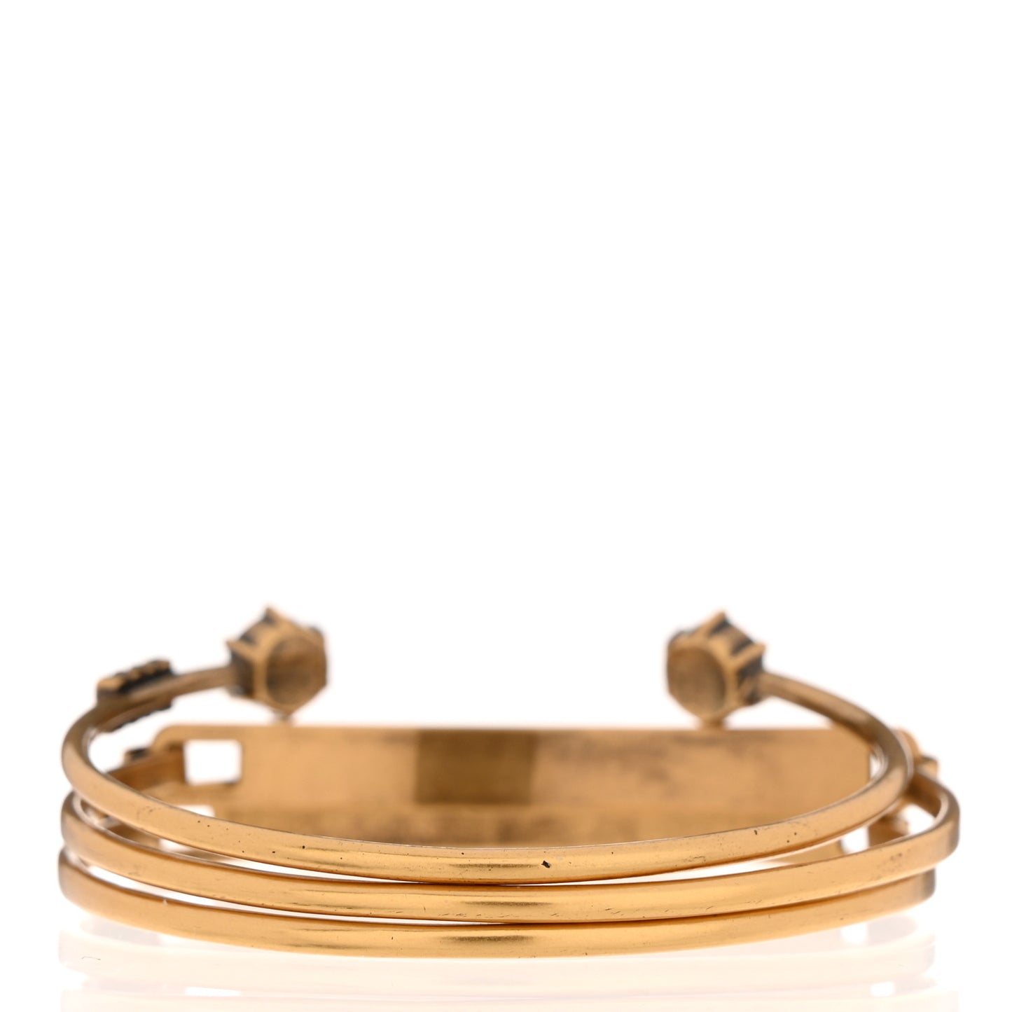 Metal Crystal Dio(r)evolution Bracelet Set Gold