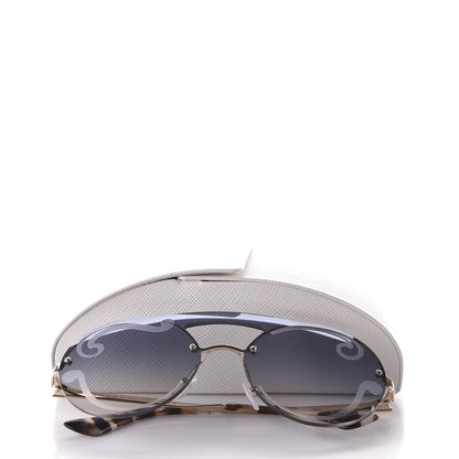 Prada Round Gradient Sunglasses SPR 65T Blue 8 of 8
