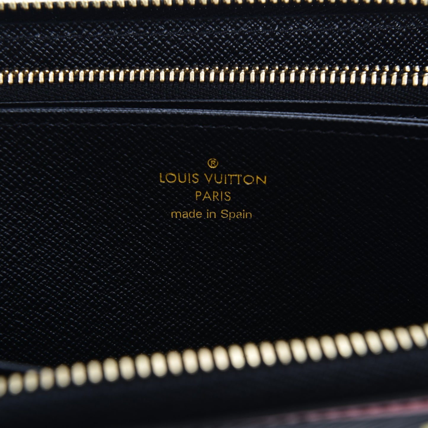 Epi Damier Race Zippy Wallet Black Yellow